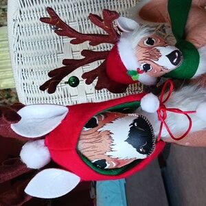 Annalee~ 2 Festive Reindeer